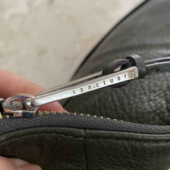 Sanctuary Green Leather Shoulder Bag - Picture 13 of 16